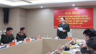 Tham mưu phục vụ đại hội đảng các cấp trong CAND, tiến tới Đại hội Đảng bộ Công an Trung ương lần thứ VIII