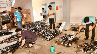 Tiếp nhận, thu giữ 3.000 vũ khí, vật liệu nổ và công cụ hỗ trợ