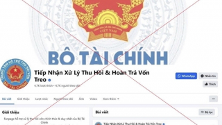 Cảnh báo giả mạo trang facebook của Bộ Tài chính