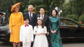 Chủ tịch nước Lương Cường chủ trì lễ đón cấp Nhà nước Nhà Vua Vương quốc Bỉ