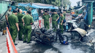 Hiện trường vụ cháy nhà khiến 3 người tử vong ở quận 8