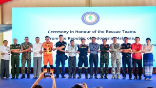 Tri ân các đoàn cứu trợ quốc tế đến từ 5 quốc gia Đông Nam Á tại Myanmar