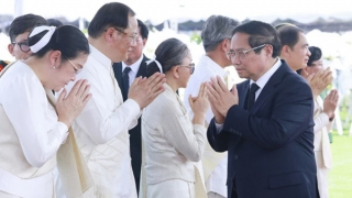 Thủ tướng Phạm Minh Chính dự Lễ truy điệu đồng chí Khamtay Siphandone