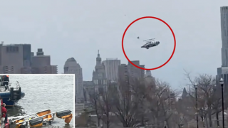 Trực thăng rơi xuống sông ở New York, không ai sống sót