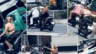 Làm rõ nữ “quái xế” áo yếm, đầu trần hoạt náo trên phố