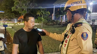 CSGT An Sương tuần tra đêm, ngăn chặn các “yêng hùng” tốc độ