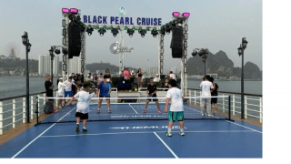 Xác minh vụ việc biến boong tàu du lịch thành sân thi đấu pickleball