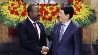 Chủ tịch nước Lương Cường tiếp Thủ tướng Ethiopia