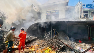 Cháy chợ An Lỗ gây thiệt hại hơn 3 tỷ đồng