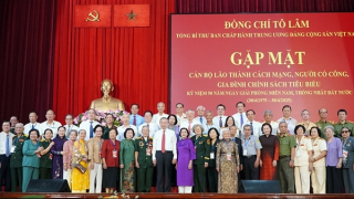 Toàn văn bài phát biểu của Tổng Bí thư Tô Lâm tại buổi Gặp mặt cán bộ lão thành cách mạng, người có công, gia đình chính sách tiêu biểu