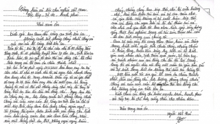 Người dân gửi thư cảm ơn CBCS Cảnh sát PCCC và CNCH không ngại hiểm nguy lao vào “giặc lửa”