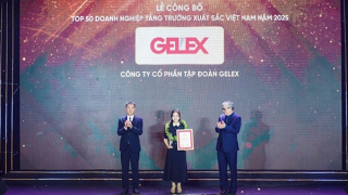 GELEX lần thứ 3 lọt Top 50 doanh nghiệp tăng trưởng xuất sắc Việt Nam