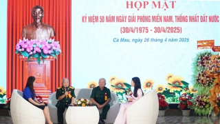 Cà Mau họp mặt kỷ niệm 50 năm Ngày Giải phóng miền Nam, thống nhất đất nước