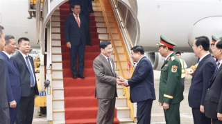 Tổng Bí thư, Chủ tịch nước Lào đến Việt Nam dự Lễ kỷ niệm 30/4