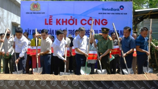 Công an Quảng Nam khởi công xây dựng 50 căn nhà hỗ trợ hộ nghèo