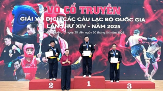 Thể thao CAND đoạt nhiều huy chương tại Giải vô địch CLB Võ cổ truyền quốc gia năm 2025