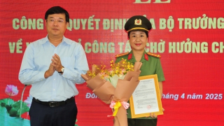 Đại tá Võ Thị Hoài Ngọc được giao quyền phụ trách Công an tỉnh Đồng Tháp
