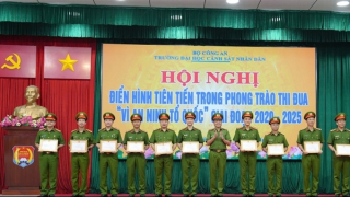Đại học Cảnh sát tuyên dương 90 điển hình tiên tiến