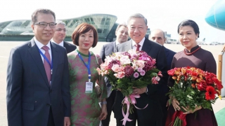 Tổng Bí thư Tô Lâm và Phu nhân bắt đầu thăm cấp Nhà nước Cộng hòa Azerbaijan