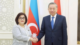 Tổng Bí thư Tô Lâm hội kiến Chủ tịch Quốc hội Azerbaijan