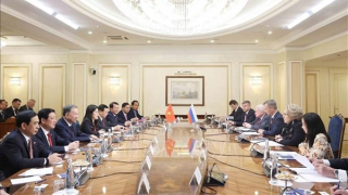 Tổng Bí thư Tô Lâm hội kiến Chủ tịch Hội đồng Liên bang Nga