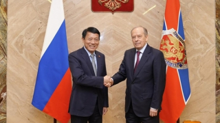 Bộ trưởng Lương Tam Quang hội đàm với Giám đốc Cơ quan An ninh Liên bang Nga