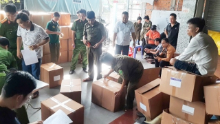 Phát hiện kho hàng gần 8 tấn thực phẩm chức năng không rõ nguồn gốc