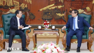 Thủ tướng Phạm Minh Chính tiếp Chủ tịch Tập đoàn Hoa Điện Trung Quốc