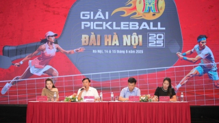 Thu hút 600 vận động viên tham gia Giải Pickleball Đài Hà Nội 2025