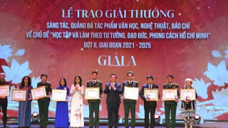 Trao giải thưởng sáng tác, quảng bá về “Học tập và làm theo tư tưởng, đạo đức, phong cách Hồ Chí Minh”