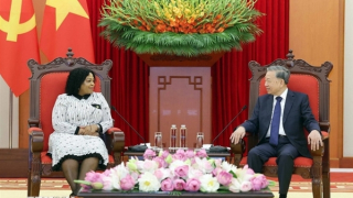 Tổng Bí thư Tô Lâm tiếp Phó Tổng Thư ký thứ nhất Đảng Đại hội Dân tộc Phi