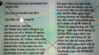 Cảnh báo lừa đảo đầu tư qua các ứng dụng trực tuyến