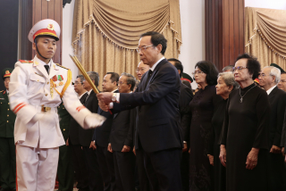 Lễ viếng nguyên Chủ tịch nước Trần Đức Lương tại TP Hồ Chí Minh