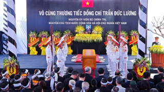 Nguyên Chủ tịch nước Trần Đức Lương được an táng tại quê nhà