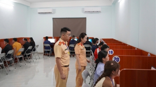 Bắc Kạn khai mạc kỳ sát hạch lái xe đầu tiên do Công an tỉnh tổ chức