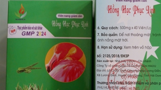 Viên uống giảm cân Hồng Hạc Phục Linh chứa 3 chất cấm nguy hiểm