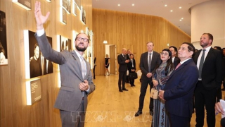 Thủ tướng Phạm Minh Chính thăm không gian văn hóa mang tên nhà soạn nhạc nổi tiếng Estonia Arvo Pärt