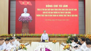 Tổng Bí thư Tô Lâm: Tỉnh Lâm Đồng mới khẩn trương xây dựng lại quy hoạch tổng thể phát triển
