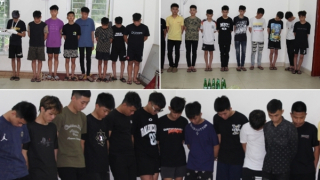 Bắt nhóm 28 đối tượng làm loạn tại cây xăng