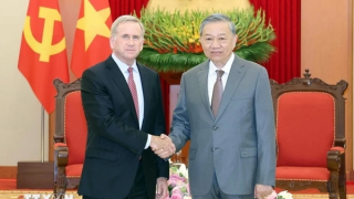 Tổng Bí thư Tô Lâm tiếp Chủ tịch phụ trách Quản trị toàn cầu, Tập đoàn Qualcomm