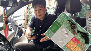 Mang ma túy và 2 khẩu súng xuất cảnh qua Campuchia thì bị "tóm"