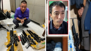 Bắt 2 đối tượng, thu giữ nhiều linh kiện lắp ráp súng quân dụng