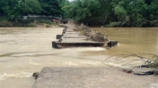 Quảng Nam: Mưa lũ bất thường làm sập cầu, hàng trăm nhà dân bị ngập