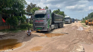 Tỉnh lộ 9 ở Huế xuống cấp nghiêm trọng