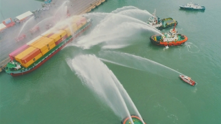 Bà Rịa - Vũng Tàu diễn tập chữa cháy, cứu nạn, cứu hộ tại Cụm Tân Cảng Cái Mép