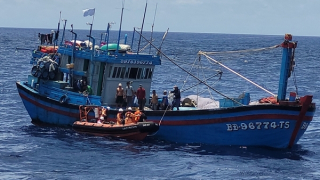 Kịp thời cứu nạn một ngư dân bị đột quỵ tại Quần đảo Hoàng Sa