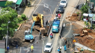 Sửa chữa cống, Quốc lộ 20 ùn tắc kéo dài 4km