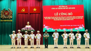 Công bố Quyết định của Bộ trưởng Bộ Công an về tổ chức bộ máy Công an TP Hồ Chí Minh