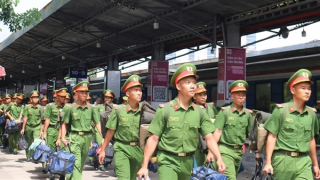 CSCĐ Đông Nam TP Hồ Chí Minh hành quân ra Thủ đô phục vụ Lễ kỷ niệm 80 năm Quốc khánh