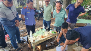 Mang ma tuý cất giấu trong nghĩa trang để bán